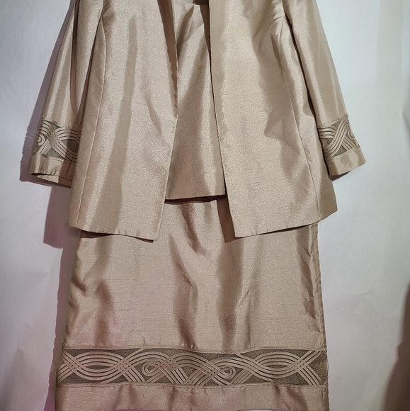 Kasper 3 piece suit set skirt and jacket formal wear - Picture 3 of 15